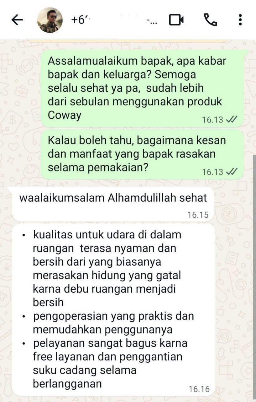 Testimoni WA 1